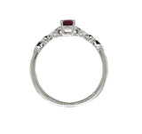 Ruby 14 Karat White Fashion Ring