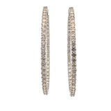 Diamond Inside/Outside Hoop Earrings
