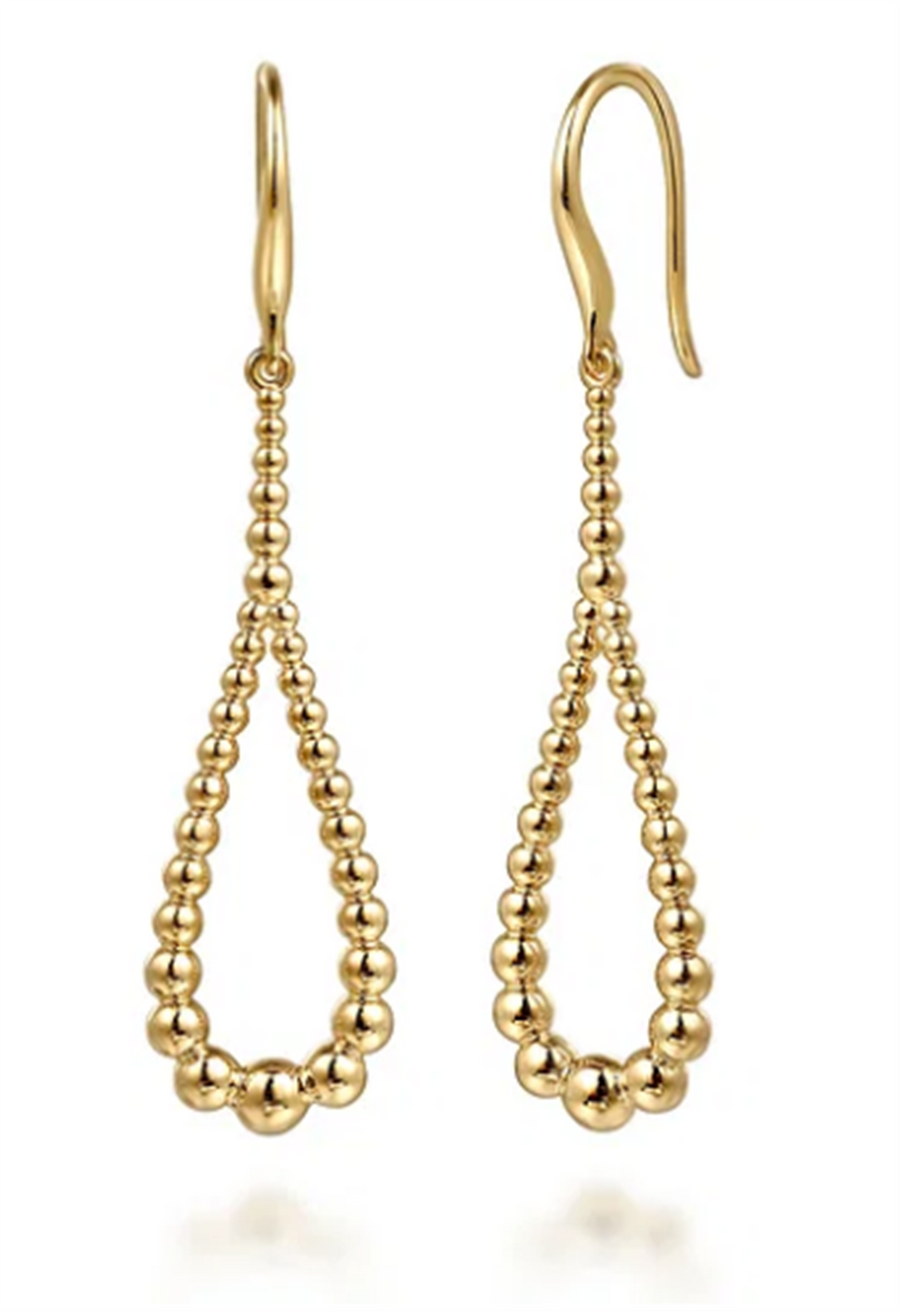Gabriel & Co Lady's Bujukan Teardrop Dangle Earrings