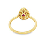 Ruby 14 Karat Yellow Fashion Ring