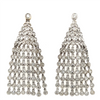 Estate Bezel Diamond Chandelier Earrings