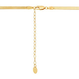Yellow 14 Karat 3mm Herringbone Chain with Extender Length 18 Gram Wei