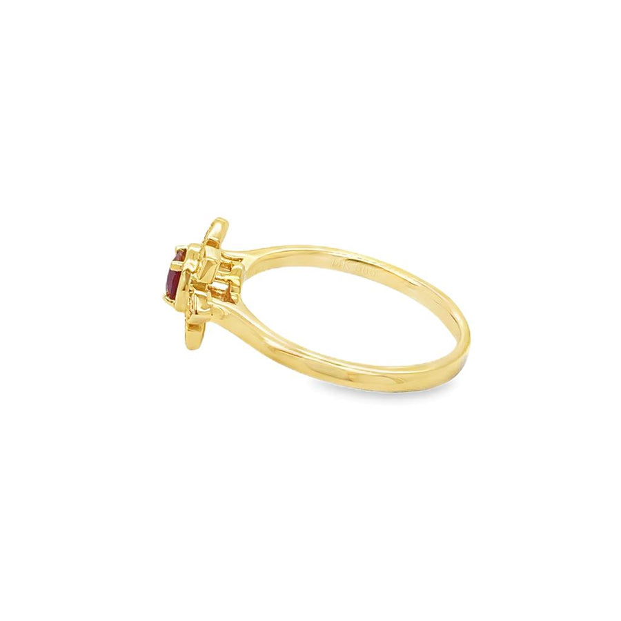 Ruby 14 Karat Yellow Fashion Ring