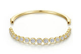 Lafonn Yellow Gold-Plated Sterling Silver Graduated Bezel Bangle Attachment