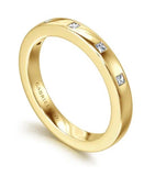 Lady's Yellow 14 Karat Burnish Set Wedding/Anniversary Ring Size 6.5 5