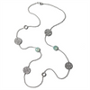 Southern Gates Sterling Silver Chalcedony Station Necklace