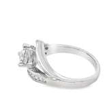 Estate Trillion Cut Diamond Engagement Ring