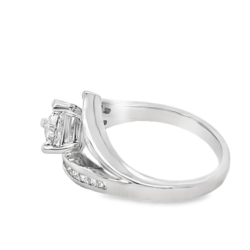 Estate Trillion Cut Diamond Engagement Ring