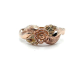 Tri-Color 10 Karat Diamond Cut/Sandblast/Polished Black Hills Gold Twi