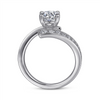 Gabriel & Co. Iris - Contemporary Bypass Diamond Engagement Ring