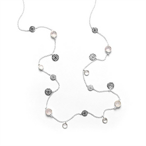 Southern Gates Sterling Silver Inspiration Rose Quartz Adjustable Necklace