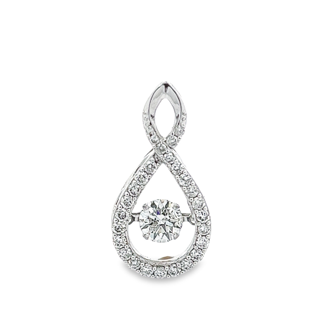 Estate Diamond In Motion Twist Pendant