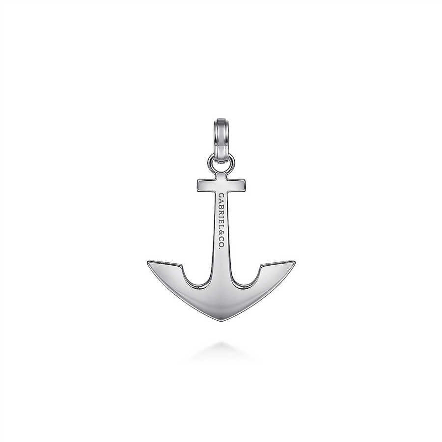 Gabriel & Co. Men's 925 Sterling Silver Anchor Pendant