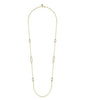 Gold Chain Necklace with Circle Stations