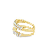 Nelson Straight Diamond Double Row Ring Guard