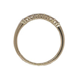 Lady's White 14 Karat Straight 1/4 Way Wedding/Anniversary Ring Size 6