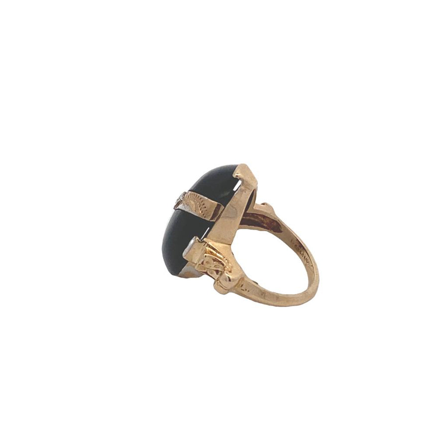 Yellow 10 Karat overlay pinkie ring