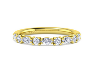 Diamond Wedding/Anniversary Rings Style=Marquise/Round Alternating Ann