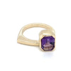 Estate Emerald-Cut Amethyst Ring