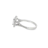 L'Amour Collection by Christopher Designs Crisscut Diamond Engagement Ring