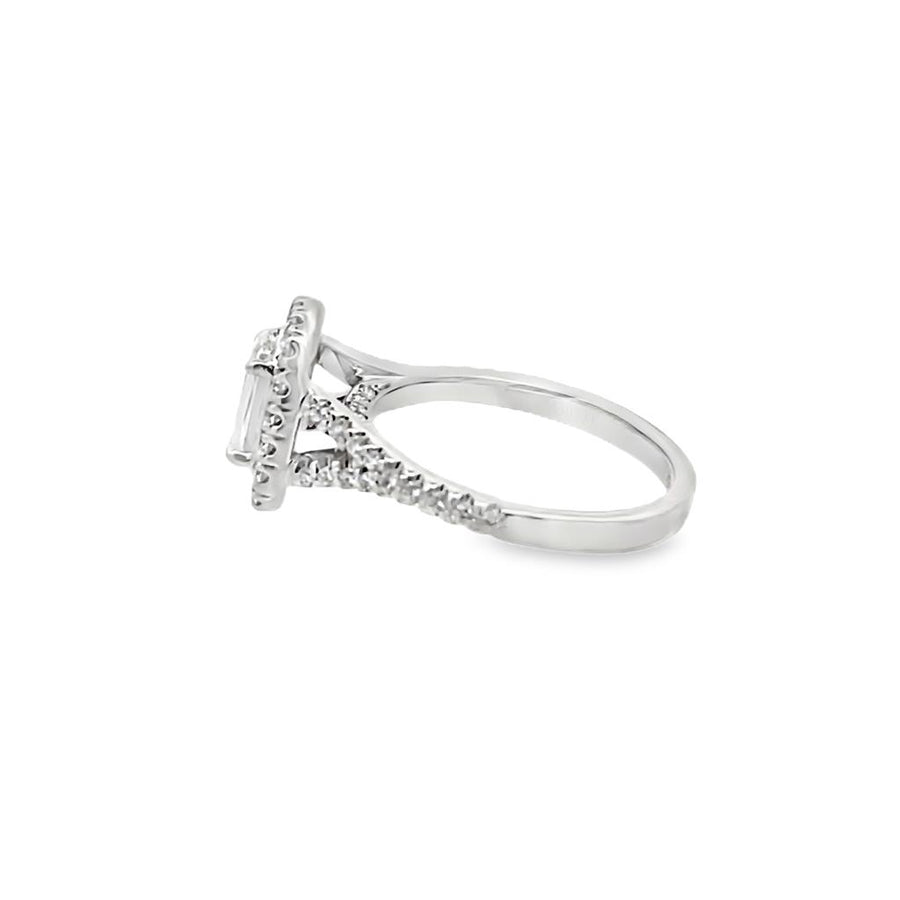 L'Amour Collection by Christopher Designs Crisscut Diamond Engagement Ring