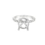 Lady's Platinum Hidden Halo Platinum Mounting Size 7 28 = 0.35tw Round