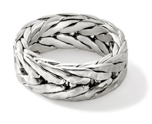 John Hardy Sterling Silver Hammered Ring