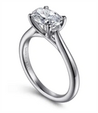 Gabriel & Co East/West Solitaire Engagement Ring Mounting