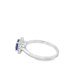 Tanzanite 14 Karat White Fashion Ring
