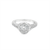 Antique Gray Diamond Solitaire Ring