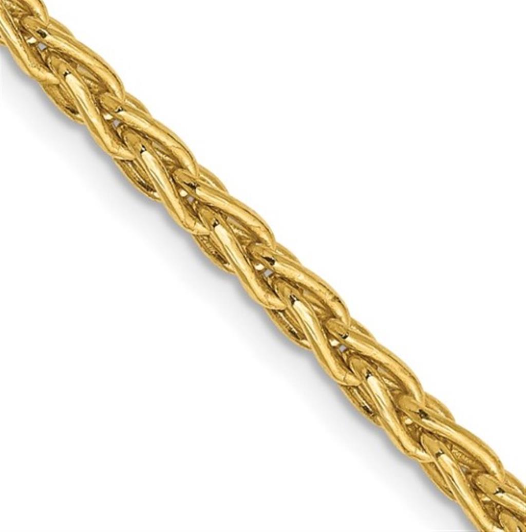 Yellow 14 Karat 2.75mm Wheat Chain Estate Jewelry Length 20 Gram Weigh