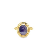 Estate Cabochon Amethyst Ring