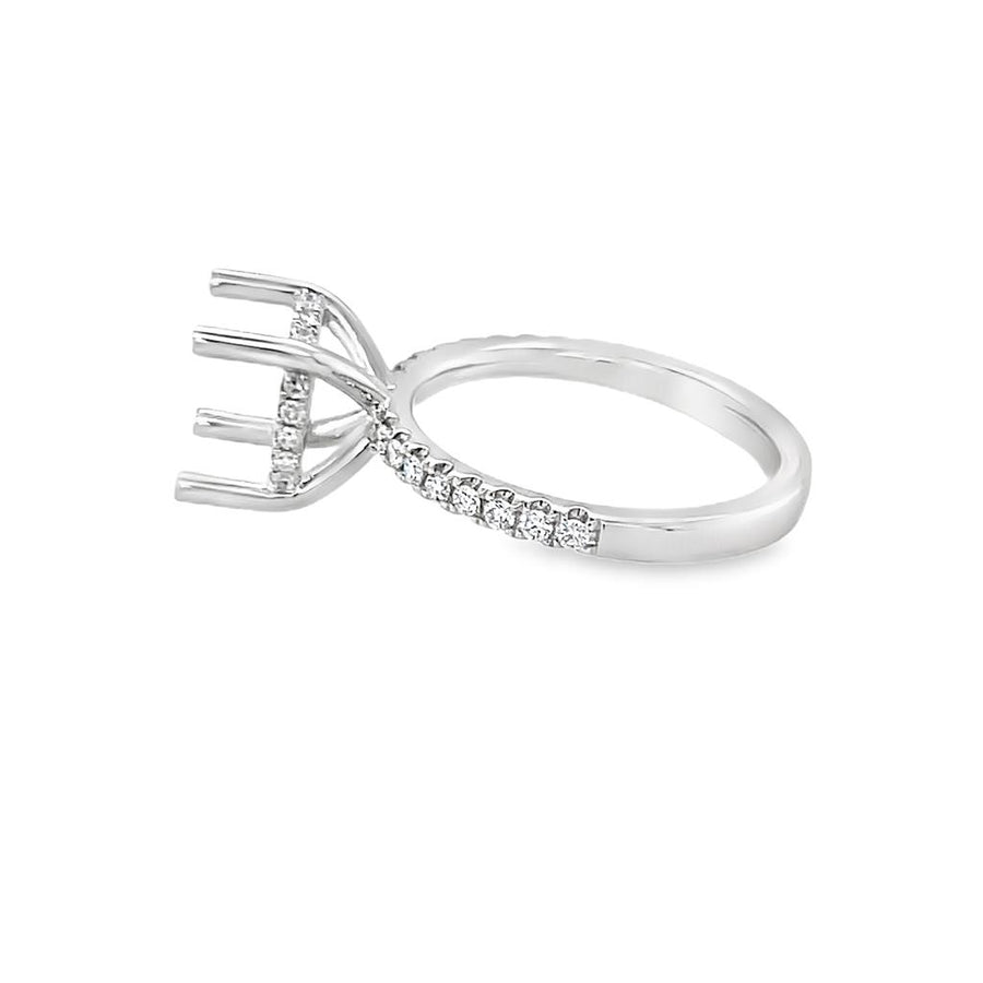 Lady's Platinum Hidden Halo Platinum Mounting Size 7 36 = 0.34tw Round