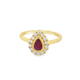 Ruby 14 Karat Yellow Fashion Ring
