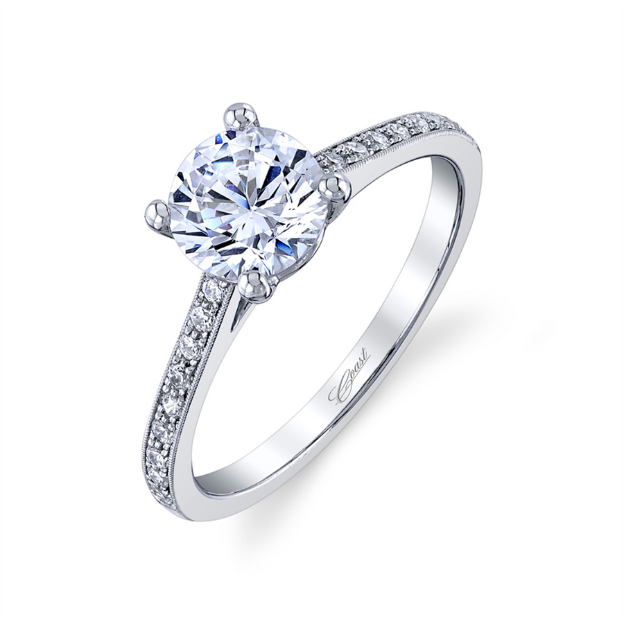 Coast Diamond Milgrain Diamond Ring Mounting