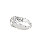 John Hardy Batu Bamboo Cushion White Topaz Ring