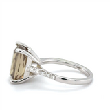 Estate Color Changing Diaspore and Diamond Ring