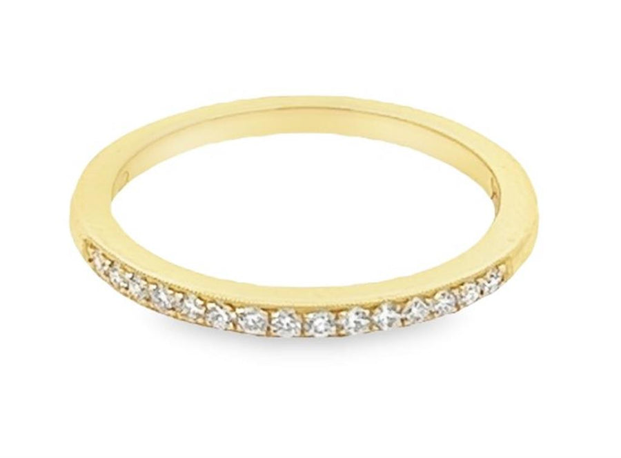 Coast Diamond Milgrain Pave Diamond Wedding Band