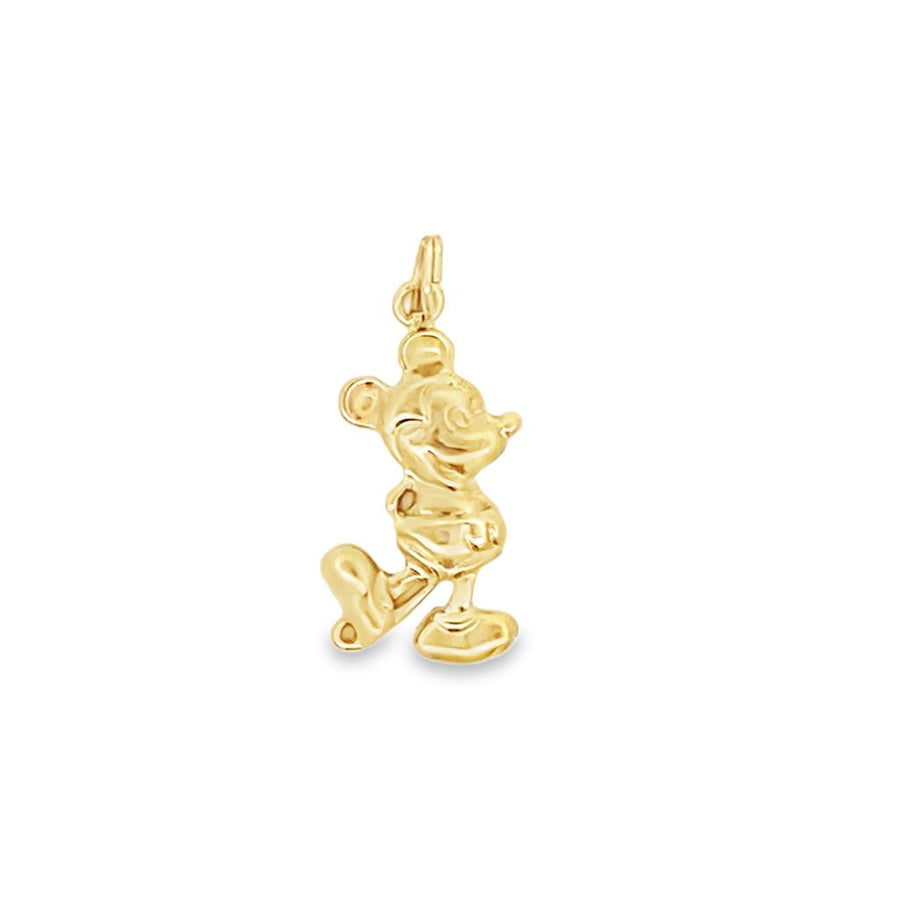 Yellow 14 Karat Mickey Mouse Charm Estate Jewelry Gram Weight: 1.72