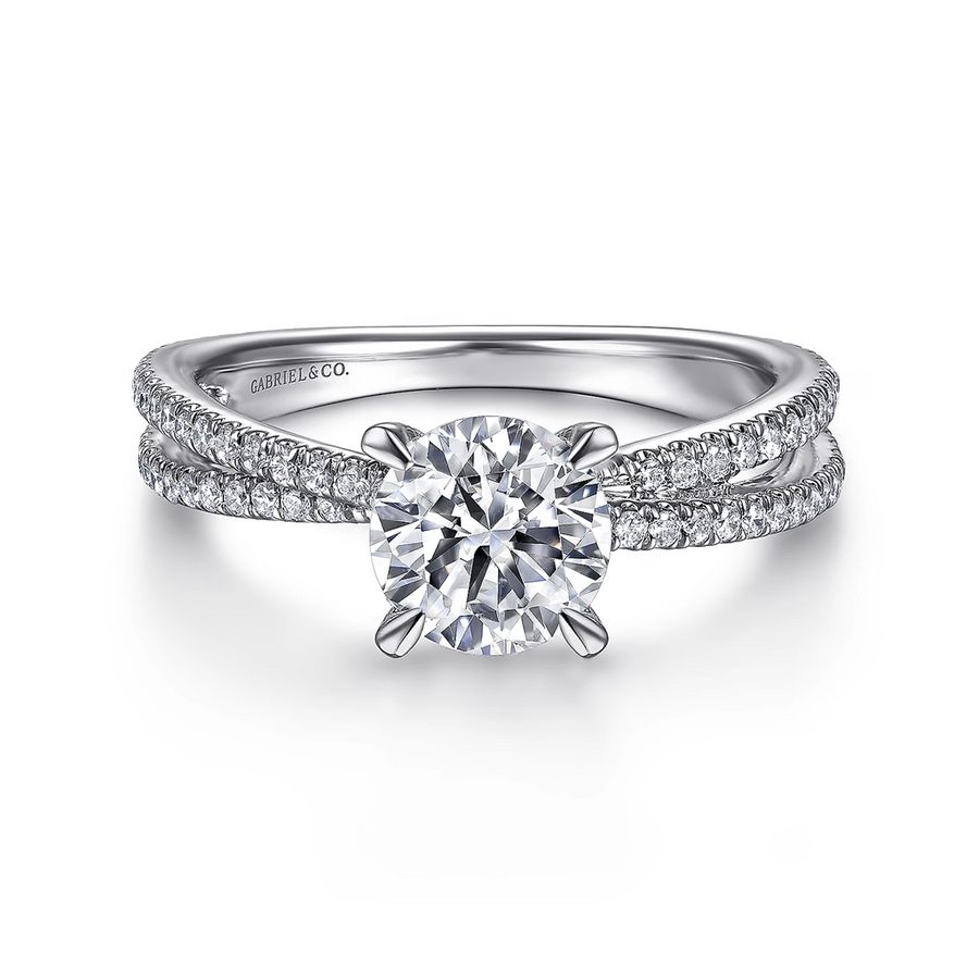 Gabriel & Co. Eisley - Split Shank Diamond Engagement Ring Mounting