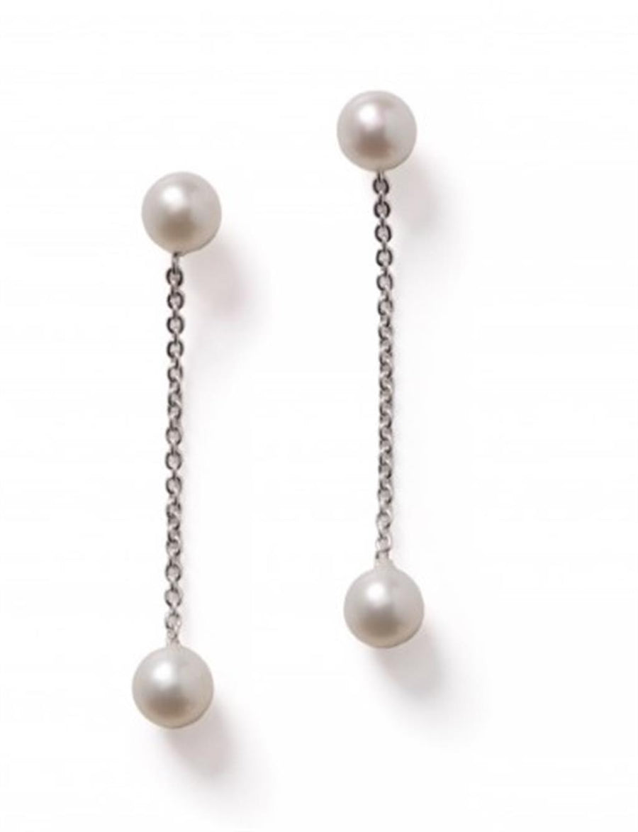 Southern Gates Ariel Double Pearl Drop Earrings