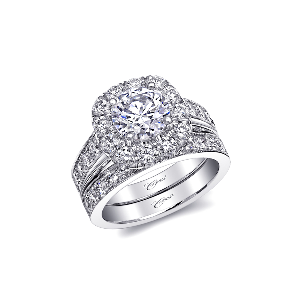Coast Diamond Halo Diamond Ring Mounting