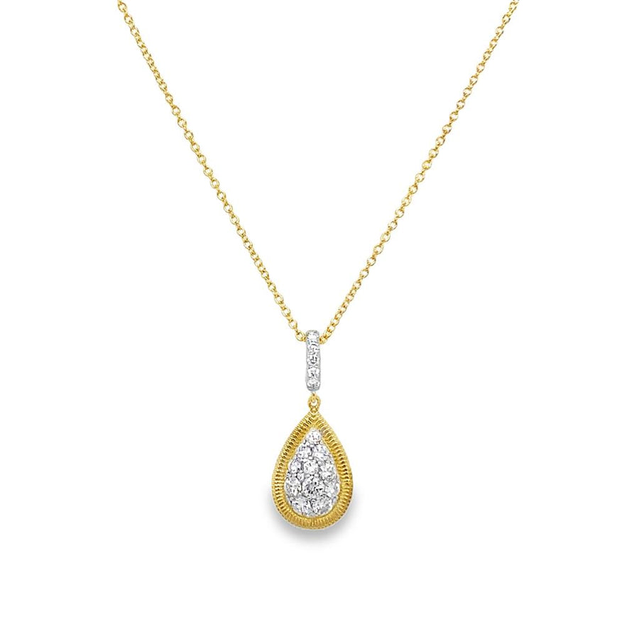 Sloane Street Pave Diamond Pear Shape Pendant