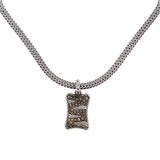 John Hardy Smoky Quartz Dog Tag Necklace