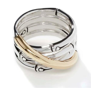 John Hardy Bamboo Crossover Ring