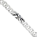 "VERY" Gavello Men's Designer Bracelet with Black Enamel