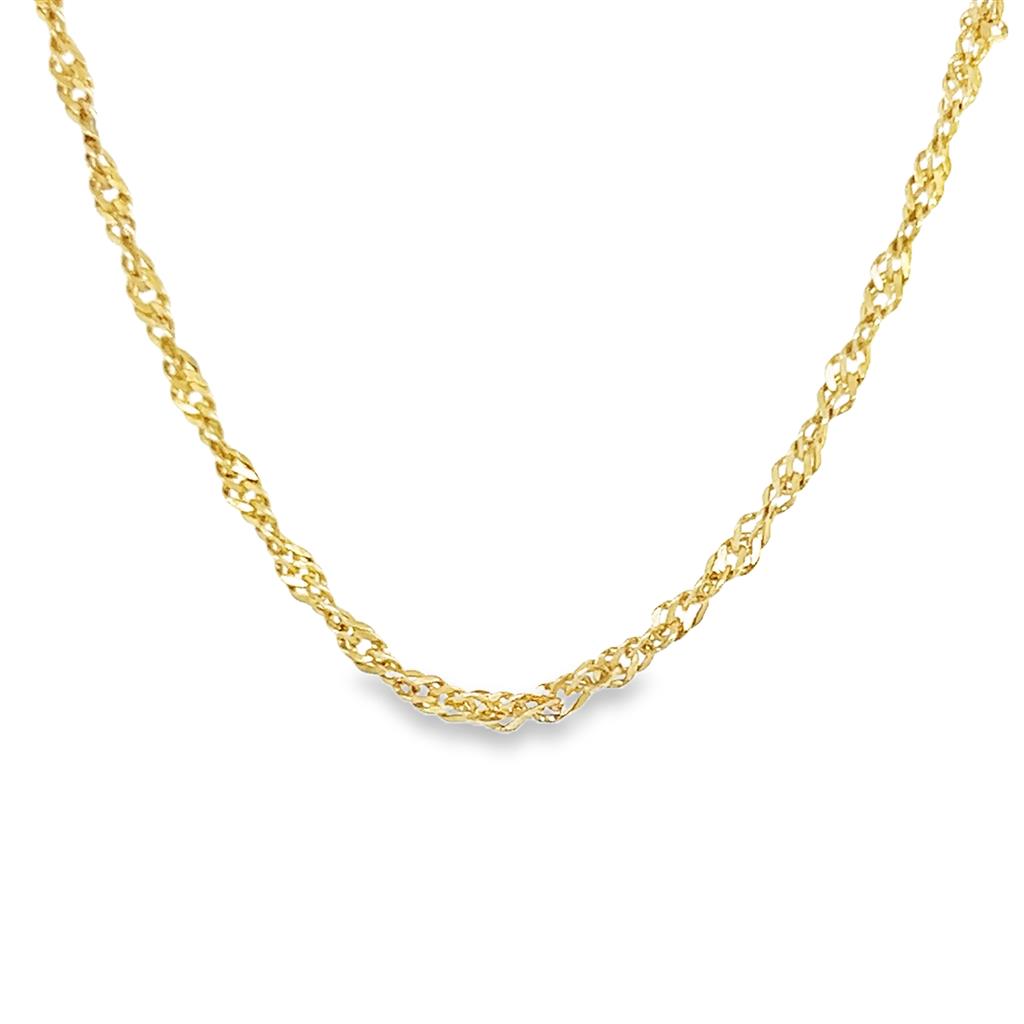 Estate Diamond Cut Fine Rope Chain