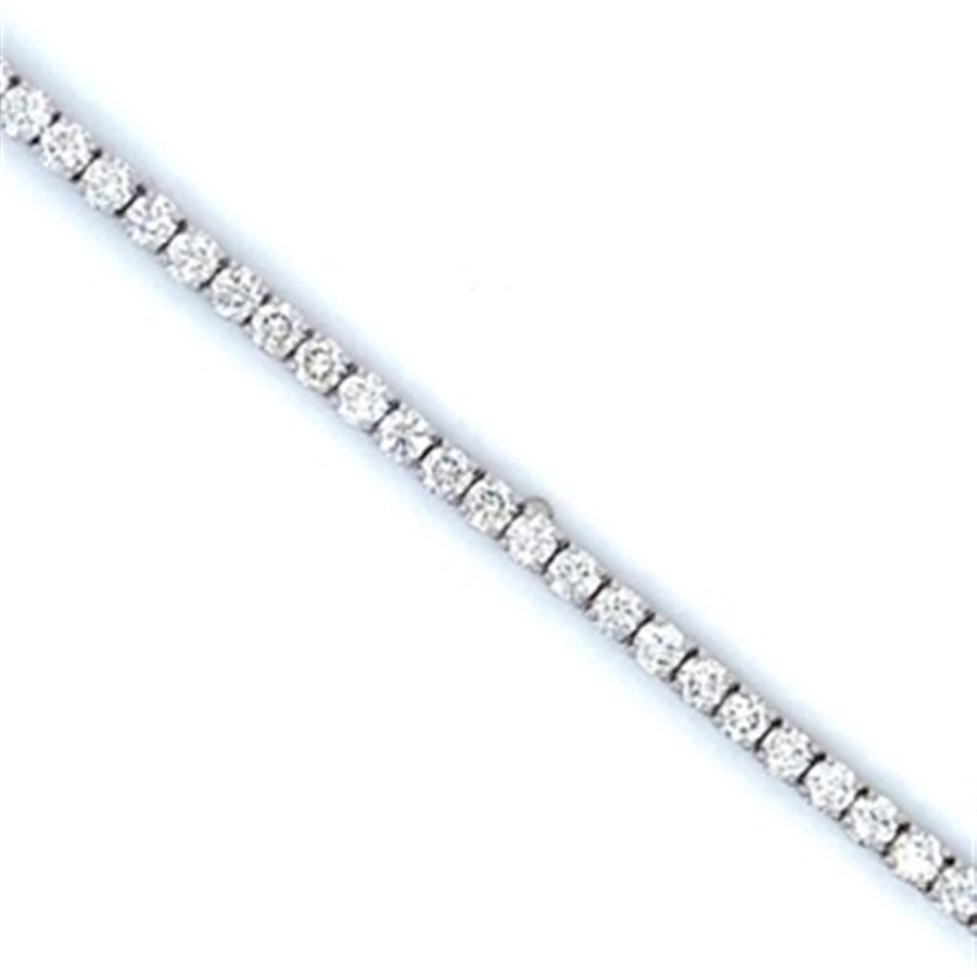 Lady's White 14 Karat Tennis Bracelet Bracelet Length 7 With 81 = 2.04