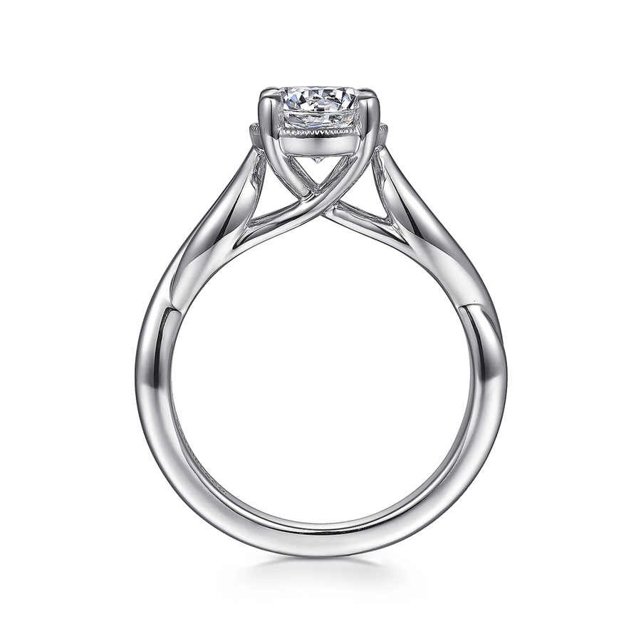 Gabriel & Co. Emiliana - Split Shank Round Diamond Engagement Ring Mounting