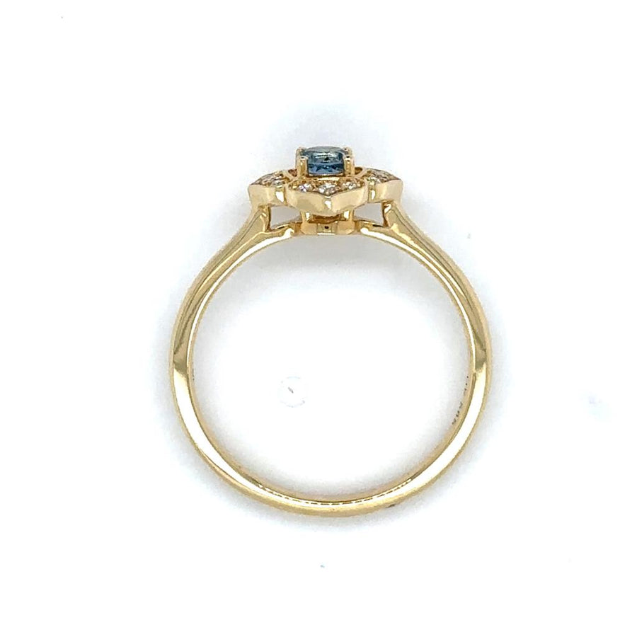 Aqua 14 Karat Yellow Fashion Ring